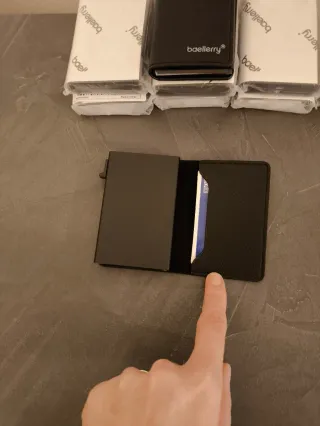 Portafoglio uomo Baellerry RFID nero