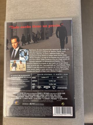 DVD Wall Street Edición Especial