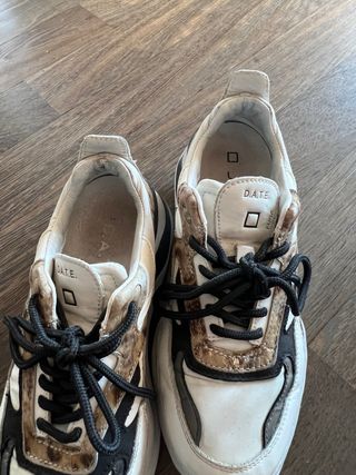 Sneakers D.A.T.E. bianche e multicolor