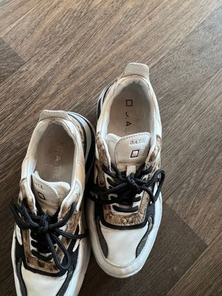 Sneakers D.A.T.E. bianche e multicolor