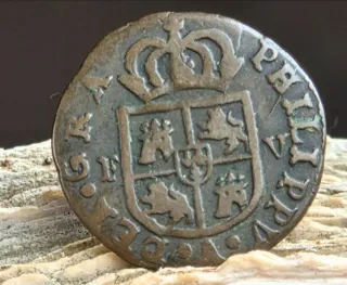 Moneda Felipe V 1710 Treseta