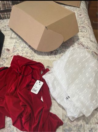 Vestido largo rojo cuello halter