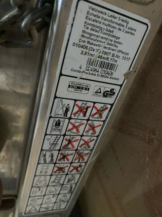 Escalera transformable 3 cuerpos Corda