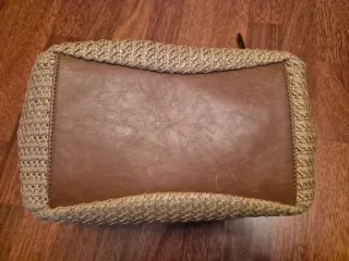 Bolso Parfois tejido marrón y beige