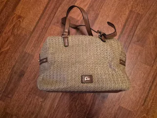Bolso Parfois tejido marrón y beige