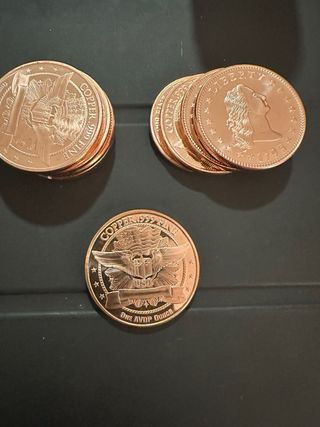 Moneda Cobre Puro 1OZ .999 AVDP 1795