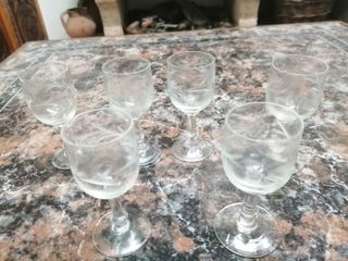 Conjunto 6 Copos Pequenos Cálice Antigos