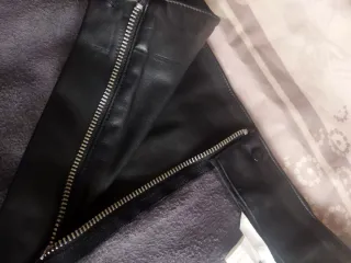 Falda Polipiel Negra H&M Talla M