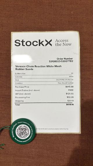 Versace Chain Reaction Taglia 42