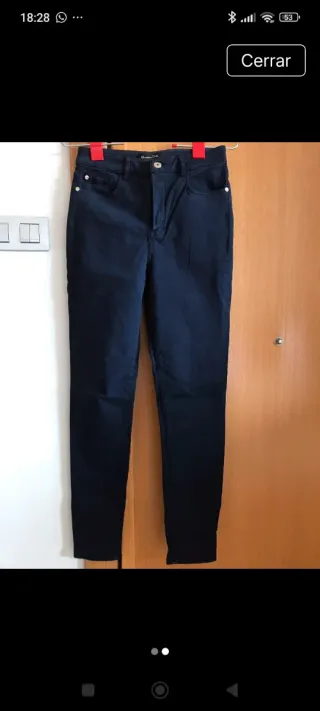 Pantalón Massimo Dutti azul marino