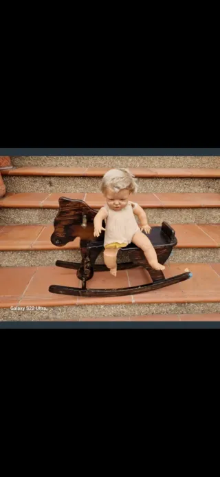 Caballito de madera vintage