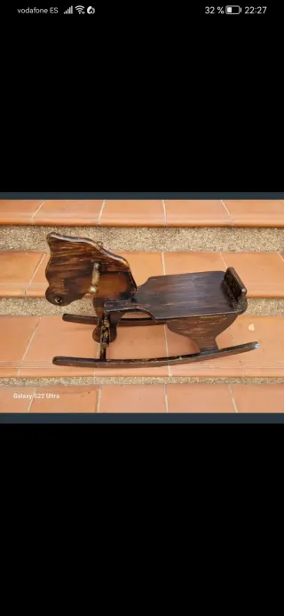 Caballito de madera vintage