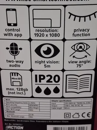 Cámara IP inteligente de seguridad