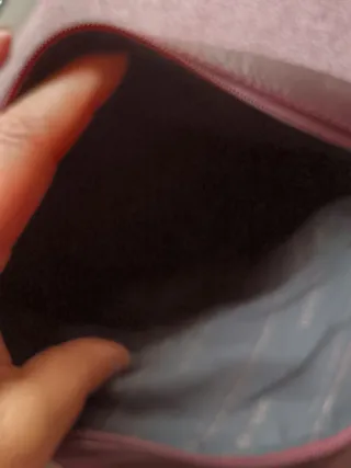 Bolso piel auténtica color berenjena