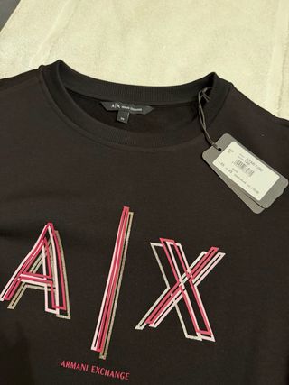 Vestido Armani Exchange AX Negro Rosa Talla M