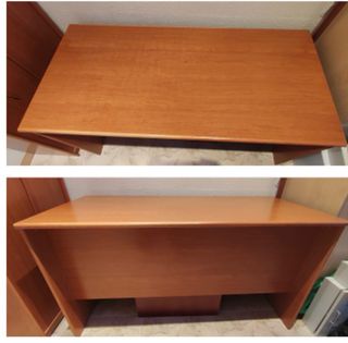 Mesa escritorio madera con cajonera