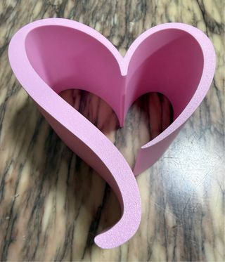 Soporte móvil corazón rosa
