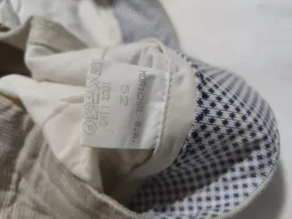 Pantalón de lino hombre beige