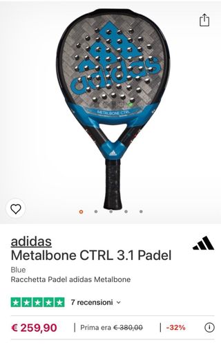 Padel Adidas Metalbone Ctrl pratica precisa top!