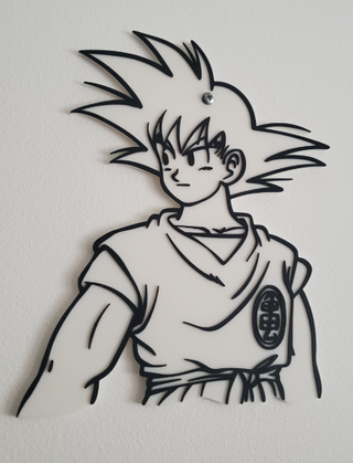 Moldura Son Goku 3D