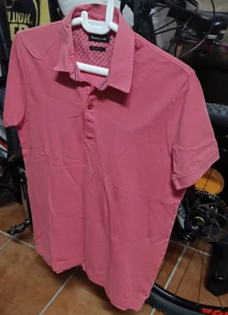 Polo Massimo Dutti Rosa Talla S Nuevo