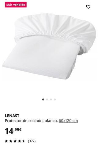 Cuna + colchón + chichonera + protector colchón