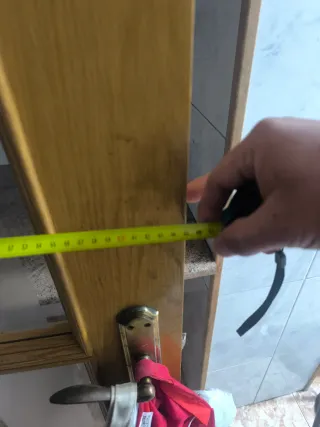 Puertas de madera con cristal y corredera