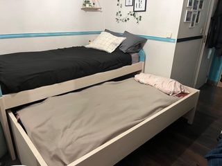 Cama nido juvenil madera y tela