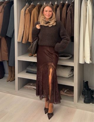 Falda Lencera Encaje