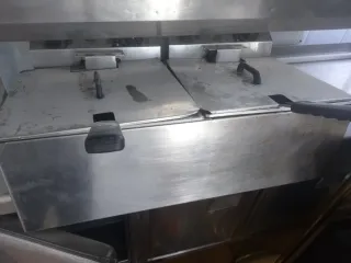 Freidora industrial doble