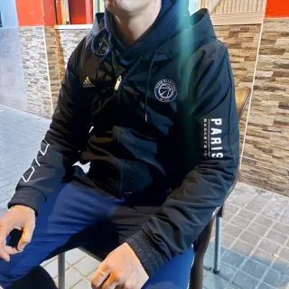Chaqueta Adidas Paris Basketball Negra