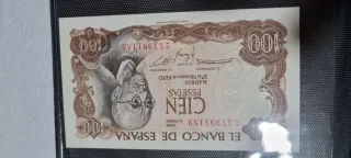 Billete 100 pesetas España 1970 Manuel de Falla