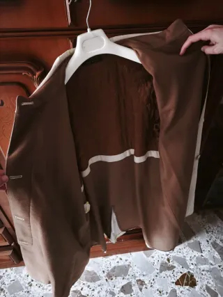 Cappotto Made in Italy Beige/Marrone