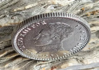 Moneda 50 Céntimos Alfonso XIII 1904 Plata