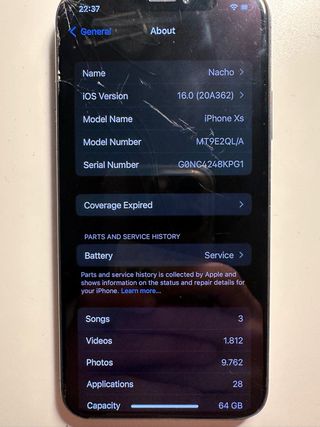 iPhone XS 64GB Negro