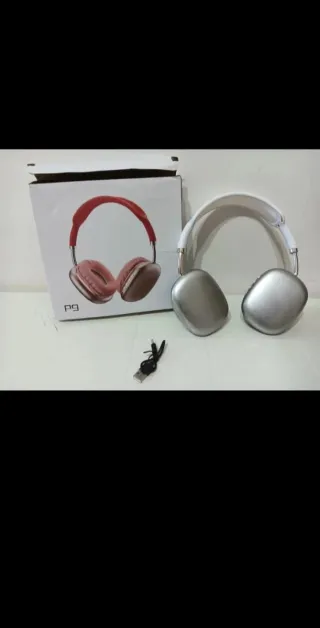 Cuffie Bluetooth P9 Bianche e Argento