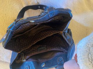Bolso inspiracion Dior Cuero Genuino Marrón