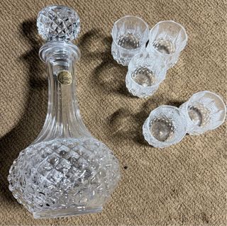 Garrafa Cristal d'Arques com 6 Copos