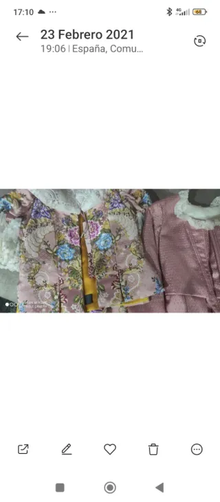 Traje de Fallera con dos cuerpos