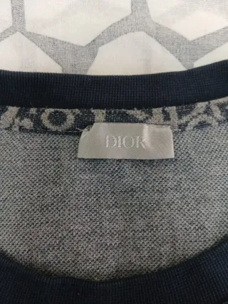 Camiseta Dior Hombre Negra y Gris