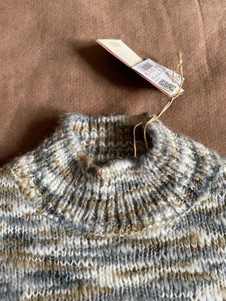 Jersey Slowlove punto jaspeado 5% lana