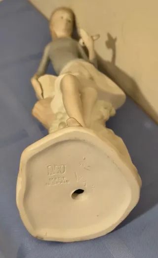 SCULTURA IN PORCELLANA 'RAGAZZA CON UCCELLO' DI NAO/LLADRO. VINTAGE