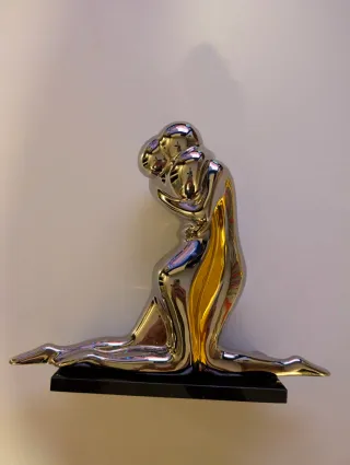 Figura Enamorados Porcelana GALOS