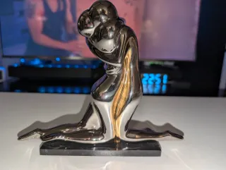 Figura Enamorados Porcelana GALOS