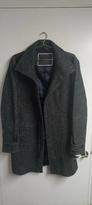 Abrigo Chaquetón Zara Man Talla M Gris