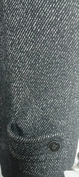 Abrigo Chaquetón Zara Man Talla M Gris