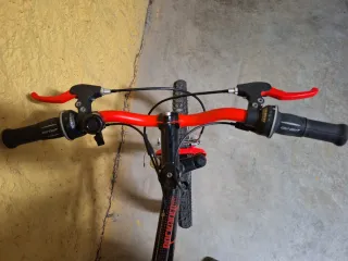 Bicicleta Rockrider 500 Negra y Roja