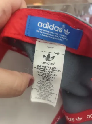 Gorra Adidas Gris y Blanca