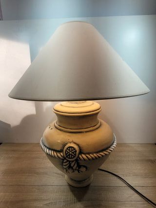 LAMPARA SOBREMESA ESTILO RUSTICO