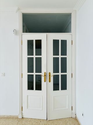Puerta doble interior madera maciza
